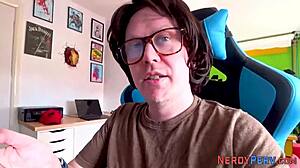 Tricked Brit Gobbles And Rides Cock