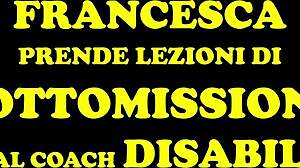 Francesca learns submission from disabled coach