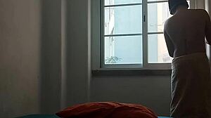 Guy With Monster Cock Fucks In Girlfriend's Bed While She's Away!