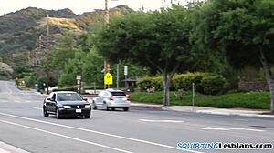 lesbian milf gently scissors with stepteen 18+, big tits and squirting babe