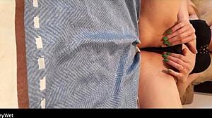 Super slim cutie takes double anal and ATM