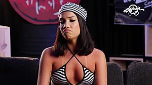 hot woman teaches sucking and licking pussy with toys in california