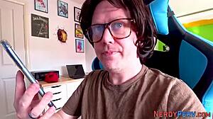 Tricked Brit Gobbles And Rides Cock