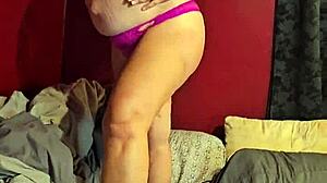 Pregnant Wife Gets Wet Panties Ripped Off During Striptease