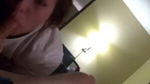 Sexy Ex Swallows Big Dick! Deepthroat Action!