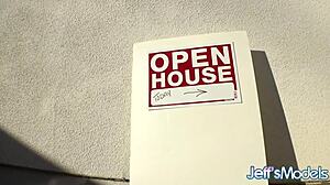 Curvy mature blonde Kimmie Kaboom seduces real estate agent with big tits and ass blowjob fucking