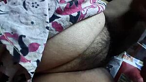Hubby shaves desi housewife's pussy in homemade video