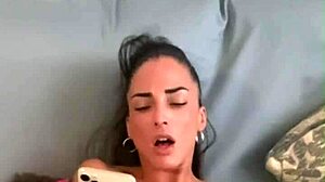 can you believe this tattooed brunette's dildo play in tight pussy?