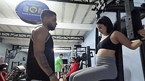 wow, personal trainer bangs latina student at home!!