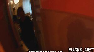 Horny guy fucks tight teen pussy