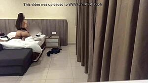 I set up a hidden cam to catch this cheating Tinder slut riding me hard.