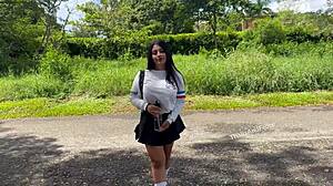 Colombian Petite Rides Doggystyle POV