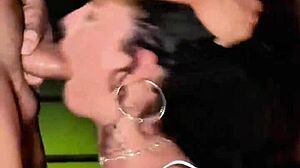 Sloppy Deepthroat By Brunette Latina With Natural Tits Chokes Hard