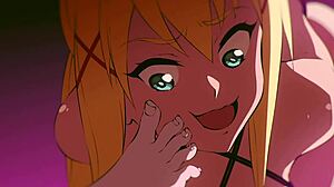 darkness konosuba enjoys anal sex in hentai.