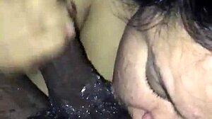 Nasty BBW Sucks Monster Cock With Intense Deepthroat Freakily!