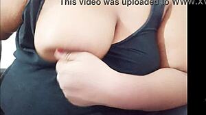 indian sexy girl flashes horny big tits