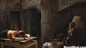 bent over slave licks mistress pussy 😈