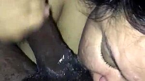 Nasty BBW Sucks Monster Cock With Intense Deepthroat Freakily!