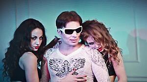 Alex Angel Dances Erotically in Bathroom Threesome