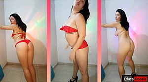 lauxnow striptease teasing perfect tits dancing heels