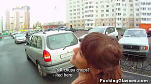 Fucking glasses, not shy to fuck on stairway, says Rina teen 18+