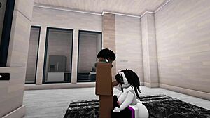 Roblox-inspired adult video featuring blowjob and big ass scenes