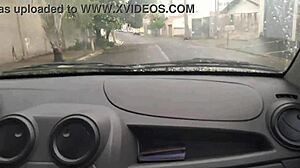 Uber Driver Gets Paid With Neighbor's Wife Blowjob