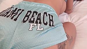 Watch this Latina take a big cock in her ass sideways.