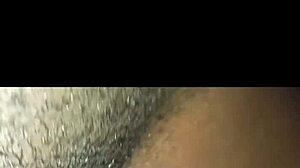 Homemade quickie features delicious black pussy in doggystyle