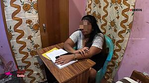 I, uh, totally banged my milf teacher on the table, man, facefucking her was insane, ya know?