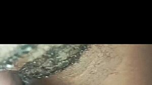 Homemade quickie features delicious black pussy in doggystyle