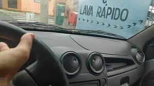 Uber Driver Gets Paid With Neighbor's Wife Blowjob