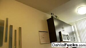 Blonde teen amateur explores pussy and ass with pornstar james deen