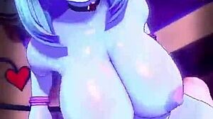 Animation Of Two Blue Women Chich�na