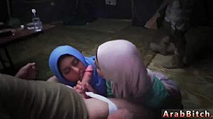 An Arab girl was caught sneaking into the base for a piss
