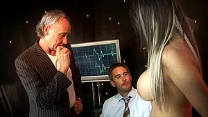 Nurse Katie Kaliana caught doctors for a sexy MMF threesome