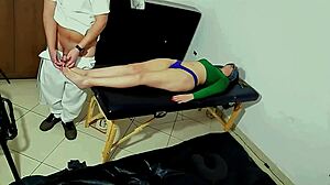 Delicious massage from a cunning masseuse, turning intimate