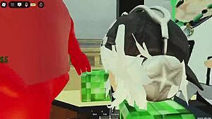 she goes afk and gets gangbanged by everyone in the comic