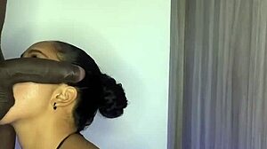 insane housewife gives mind-blowing blowjob in the kitchen