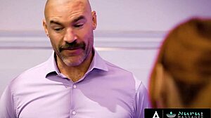 nuru massage - sexy scarlett sage tricks rival into steamy fuck