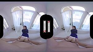 Gamer girl in bioshock cosplay gives rough blowjob uncensored in vr