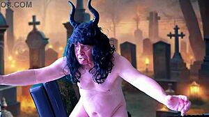 preview of the halloween ride with agarabas and olpr featuring moaning, fucking, big cock, and assfucking