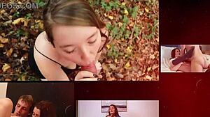 Hot British Teen 18+ Blows Cock, Gets Spitroasted, Cum on Tits