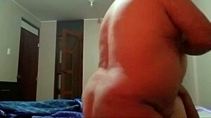 Mature man enjoys intense anal sex with young wife, cum covering her