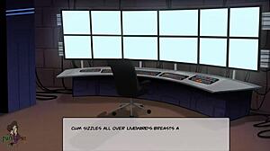 Livewire in catsuit sucks cock in DC comics cosplay