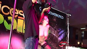 Young Woman Tied and Fucked Publicly