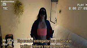 Wife Gets Anal from Horny Delivery Guy