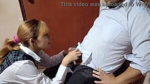 Colegiala Gets Hard Fucked In Carpentry Course