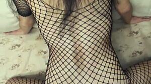 a skinny milf wife gets her tight ass fucked by a monster cock in pov amateur homemade video