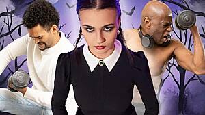 damn, wednesday’s cheating on her bf with a huge black cock from daddy4k, what a slutty move!